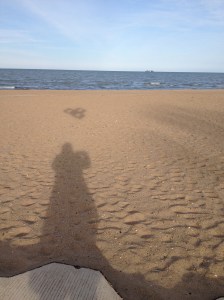 Kite Flying by Lake Michigan